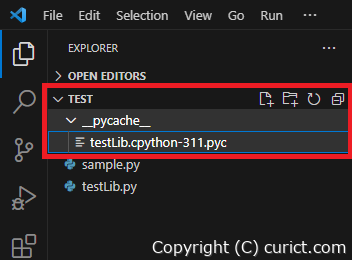 pycache folder and .pyc file